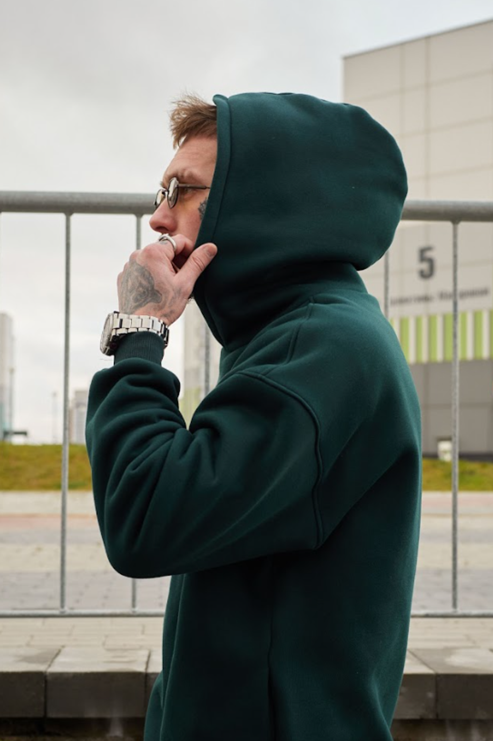 Худи зеленое "Winter"