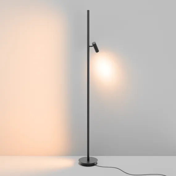 Напольный светильник (торшер) Тонкость / Thin 3000К 14Вт Maytoni mod395fl-l28b3k
