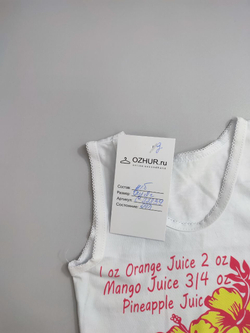 Майка с принтом на 2 года