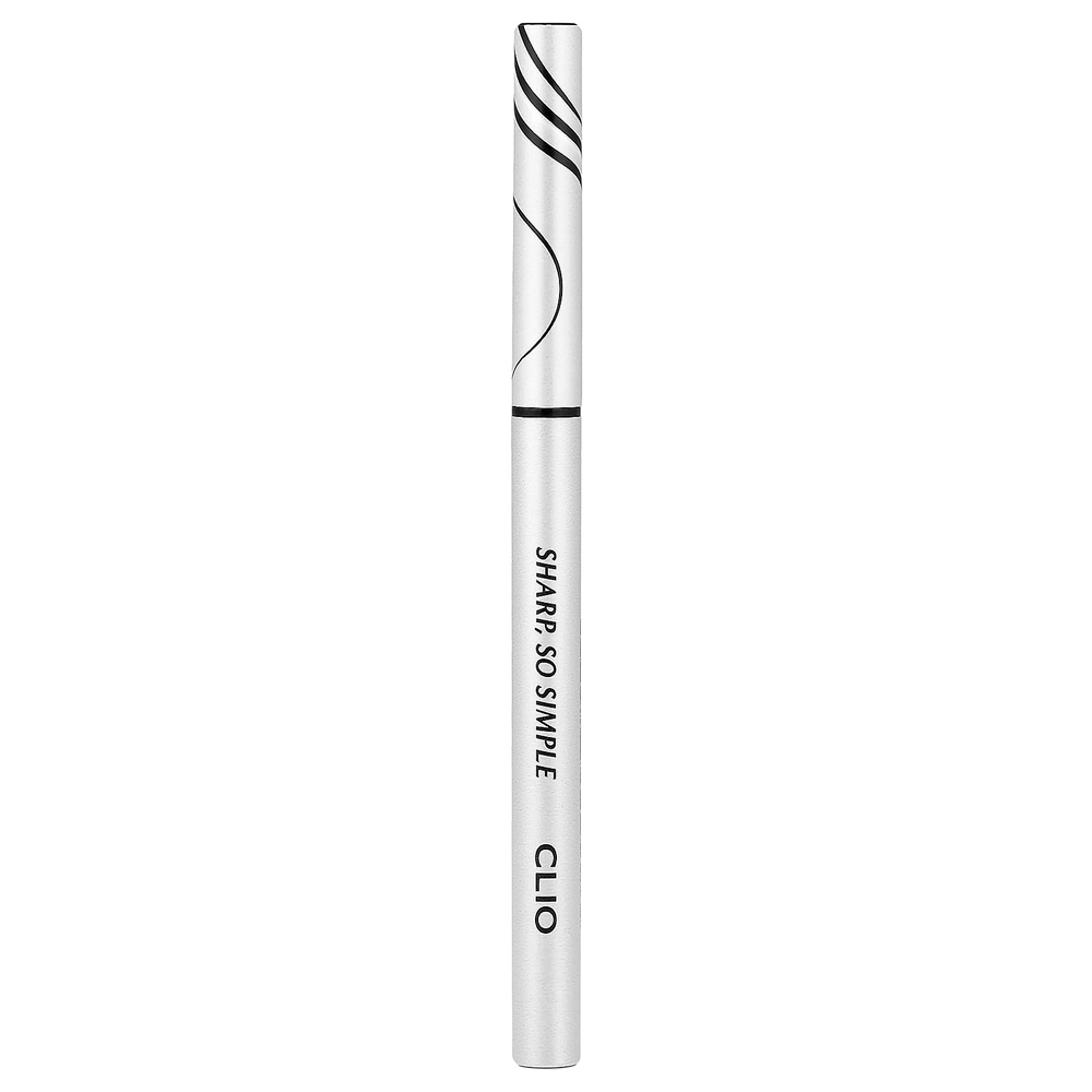 Clio, Sharp, водостойкая подводка для карандашей So Simple, 01 черная, 0,14 г (0,004 унции)