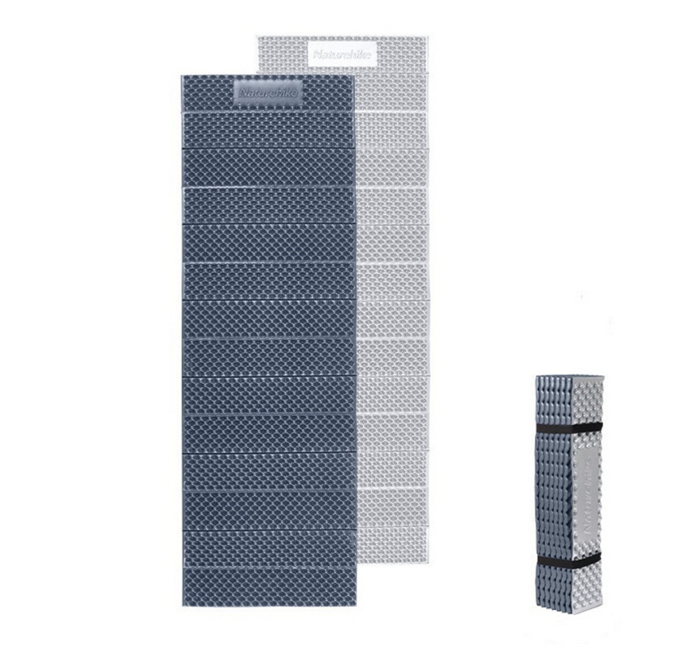 Коврик туристический Naturehike 200х65х2 см. IXPE, серо-голубой