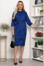 Платье трикотажное Конфетти (синее) П14294-18М LT Collection