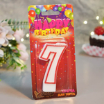 Свеча для торта цифра "7"