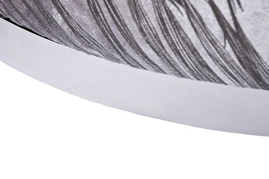 Кресло Verona вращающееся,вельвет принт листья Valdes110-SER/хром 70*77*80см