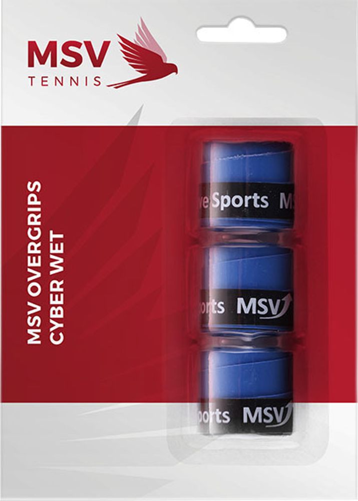 Теннисные намотки MSV Cyber Wet Overgrip blue 3P