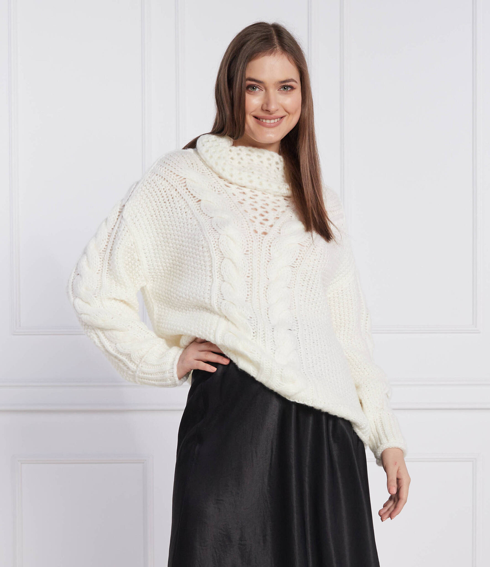 Хлопковый свитер Marc Cain - белый(TC 41.30 M14)