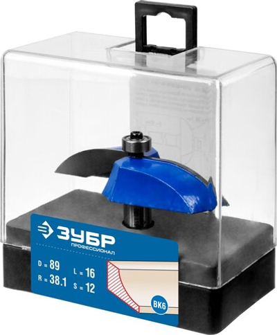 ЗУБР 89 x 16 мм, радиус 38.1 мм, фреза фигирейная №2, Профессионал (28761-89)