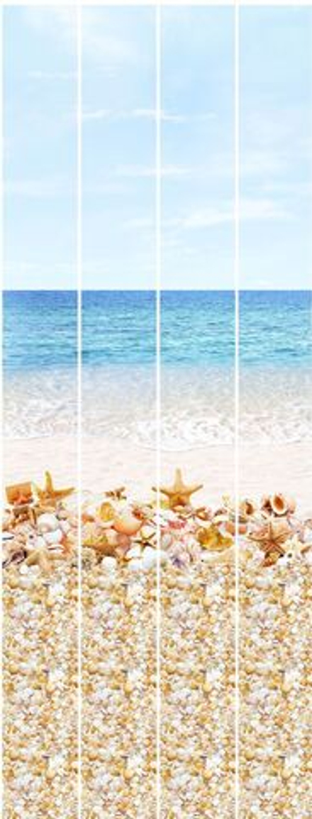 Панель ПВХ Discovery Мальдивы декор 02510 (фон из 4 шт.)