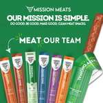 Mission Meats, говяжьи палочки, перец халапеньо, 28 г (1 унция)