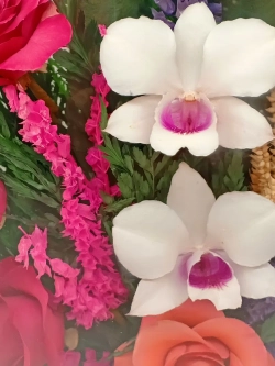 натуральные цветы в стекле, вакуум