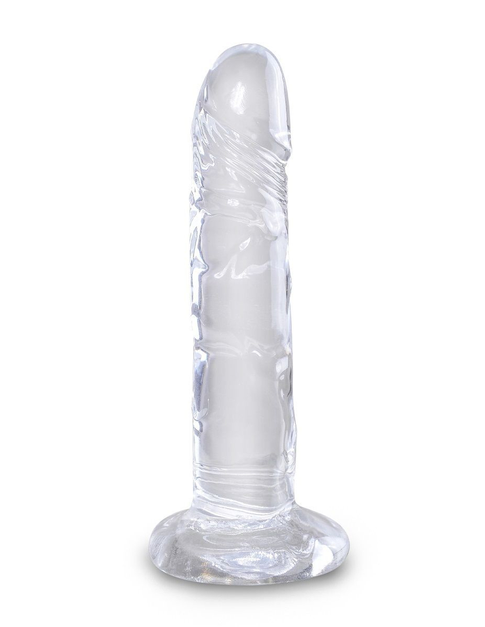 Прозрачный фаллоимитатор King Cock Clear 6 Cock - 18,4 см.