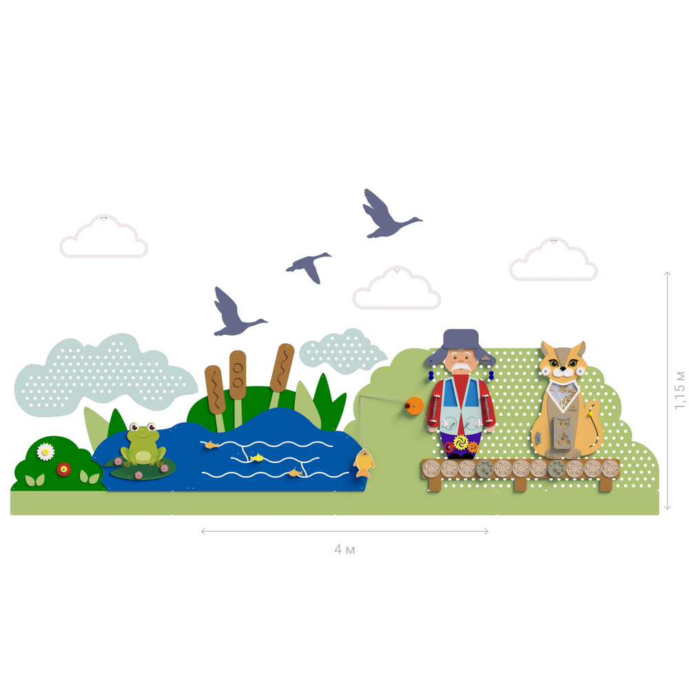 Набор декоративно-развивающих панелей Деревенька