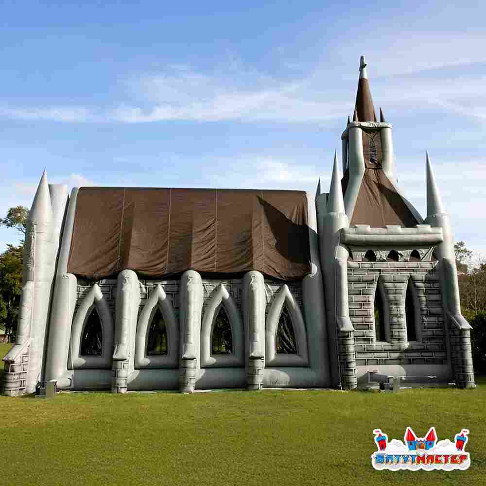 Надувной тоннель страха «Замок теней», 18×12×6,5 м