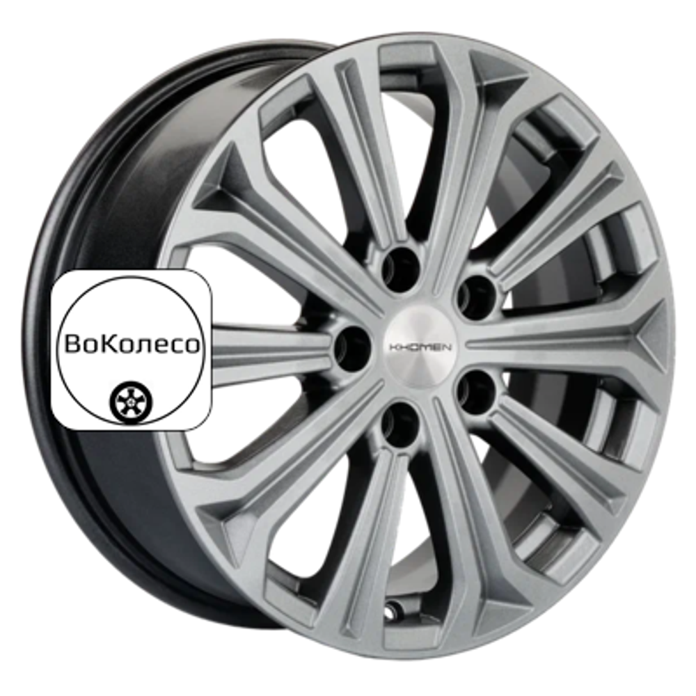 6,5x16/5x112 ET46 D57,1 KHW1610 (Octavia) G-Silver Khomen Wheels