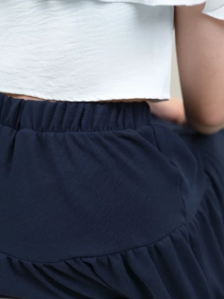 Юбка школьная для девочки с воланами ярусная