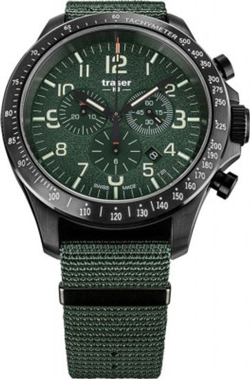 Швейцарские тактические часы Traser P67 Officer Chrono Green 109463