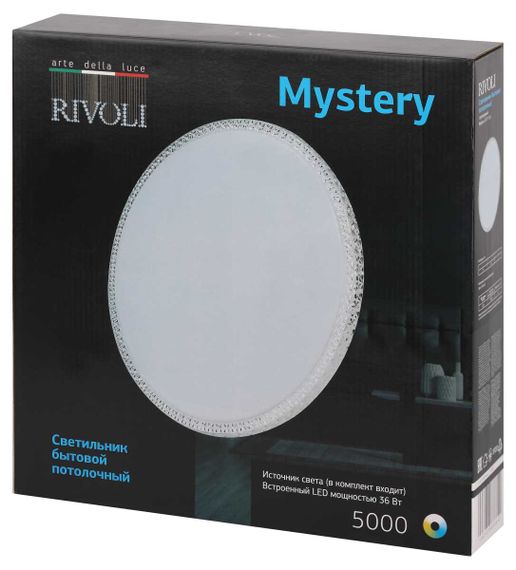 Светильник потолочный светодиодный Rivoli Mystery 6177-733 без пульта 36 Вт 5000K LED Б0069792