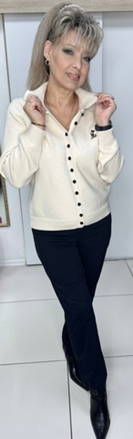 Темно-синие брюки-джоггеры на резинке со стразовым принтом