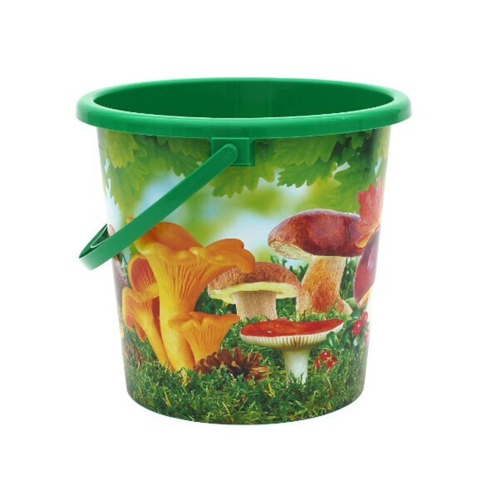 Ведро пластиковое 10л. "Грибы"