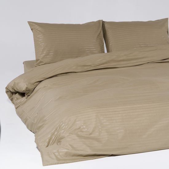 Пододеяльник Beigen , страйп полисатин  200x220  HOMY