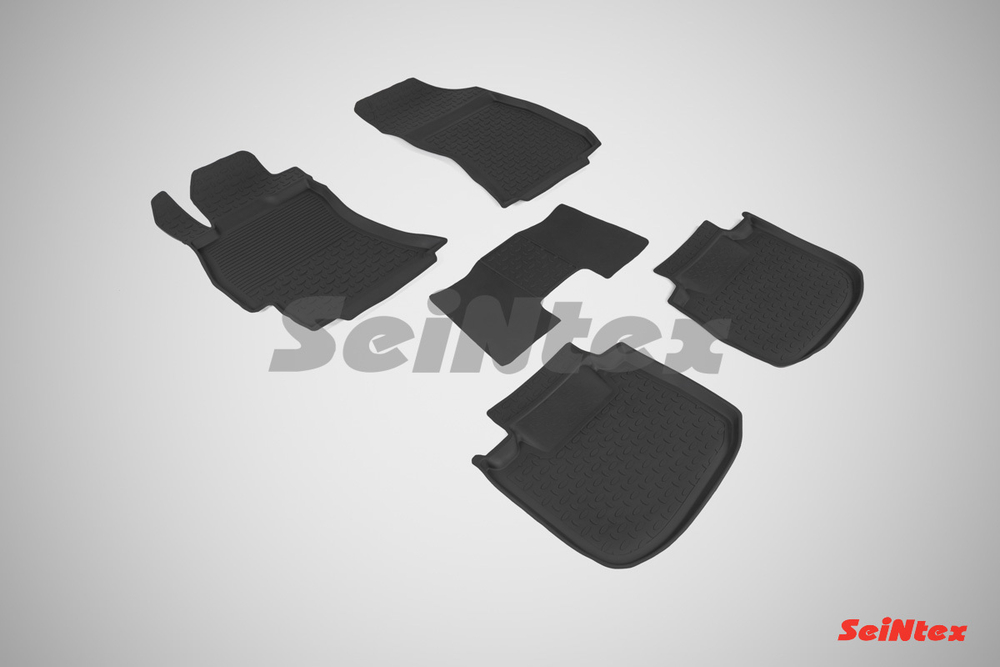 Резиновые коврики с высоким бортом для Subaru Outback V 2014-2021, Seintex.87485