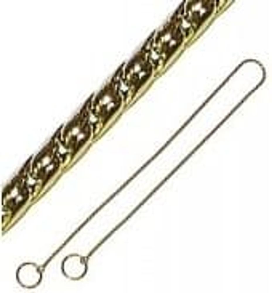 ЦЕПЬ ЗОЛОТАЯ ВЫСТАВОЧНАЯ Д/ЖИВОТНЫХ С-1 3мм х 40см