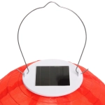 Светильник дачный на солн. батарее «Фонарик» 20 см, 1 лампа LED, с подвесом, Красный