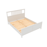 Кровать двойная, спальное место 160*200 см, белая