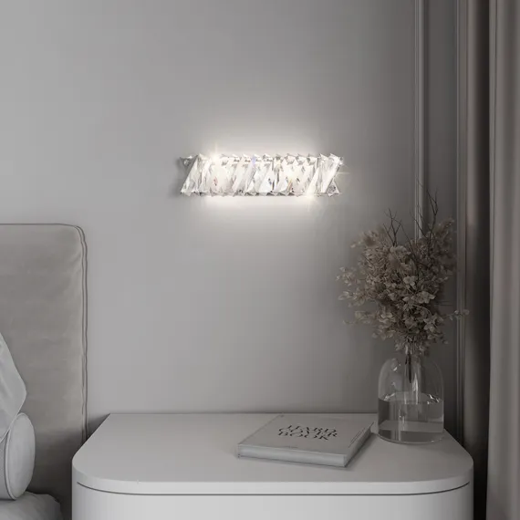 101005 LED / настенный светильник / никель хрусталь Strotskis