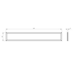 Светильник светодиодный ЭРА SPO-7-50-6K-P 50Вт 5040Лм 6500К 1200х180 призма | Светильники с внутренним драйвером