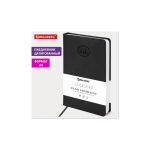 Ежедневник А-5 2026 BRAUBERG Favorite, под кожу, черный, 117037