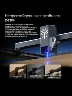 ACMER P2 33W лазерный гравер и гравировальный станок по металлу, дереву, коже, с лазерной резкой, для DIY и производства