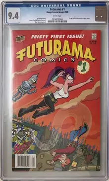 CGC Futurama Comics #1. Состояние 9,4