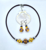 Комплект украшений из муранского стекла