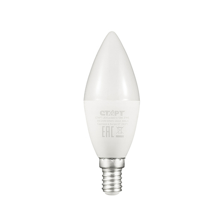 Лампа светодиодная LED Старт ECO Свеча, E14, 10 Вт, 2700 K, теплый свет