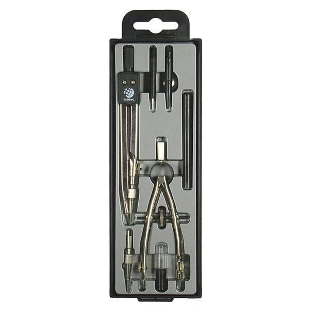 Набор чертеж. ГЛОБУС ЮНИОР 125 мм 7 пр. пласт.пенал европодвес