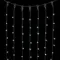 Светодиодный занавес с колпачком 1*9 м., 900 белых LED ламп, каучуковый черный провод, IP65, Beauty Led (LL901-1-2W)