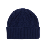 Хлопковая шапка EA7 - темно-синий(240124 3F103)