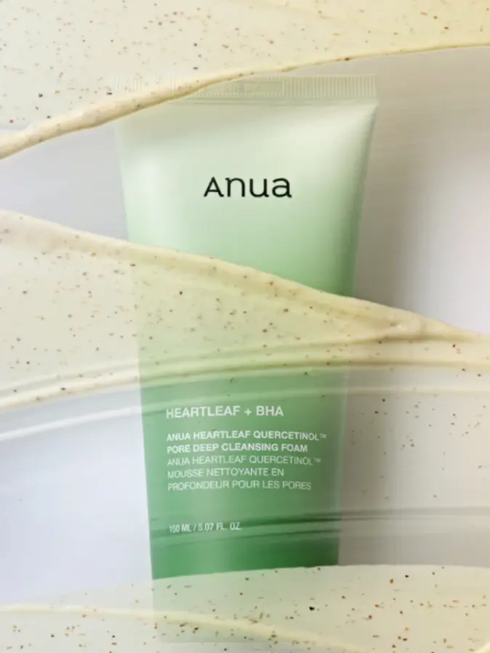 ANUA Пенка-скраб с кверцетином для очищения пор Heartleaf Quercetinol Pore Deep Cleansing Foam (150 мл)