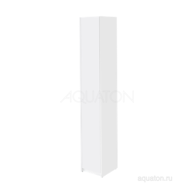 Шкаф - колонна AQUATON Лондри белая, узкая 1A260603LH010