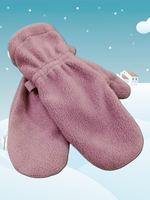 5005 Варежки детские флисовые грязно-розовый (12)