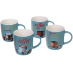 Кружка керамическая 350мл «Кофейный микс», микс рисунков