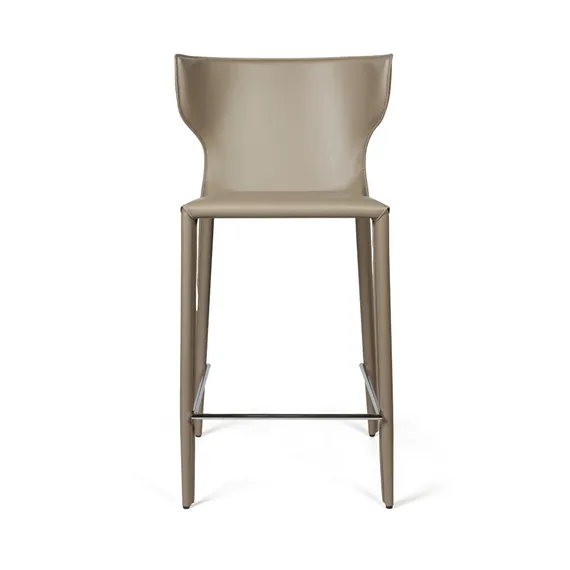 Стул полубарный Austin, кожа нуга