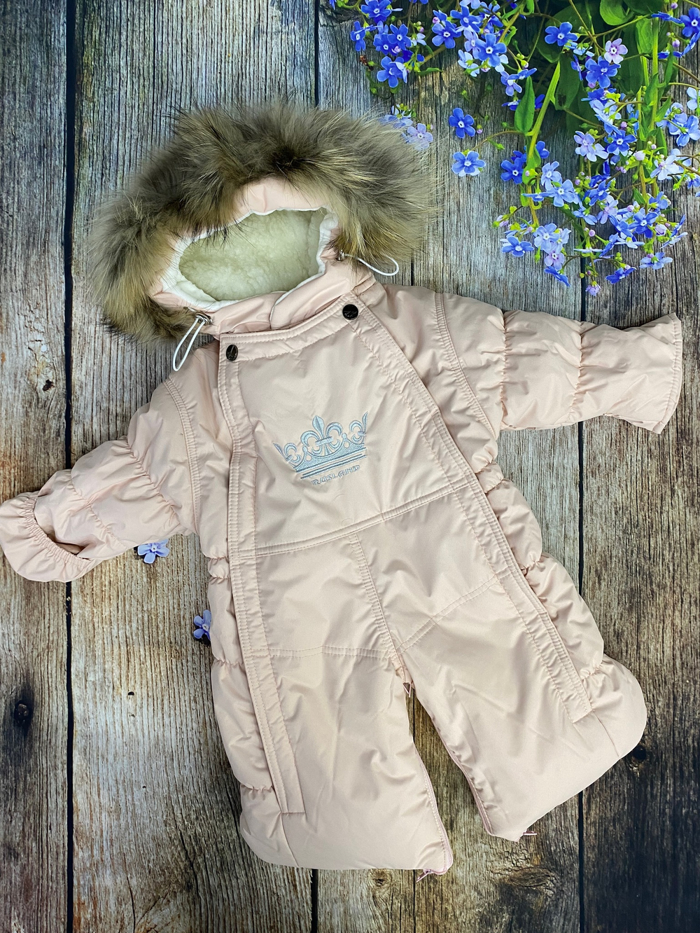 Комбинезон-трасформер детский 2в1 "Корона" , модель: 20-22 (Размер: 80)