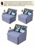 Кресло-кровать "Миник" 70 см, купон Пейзаж