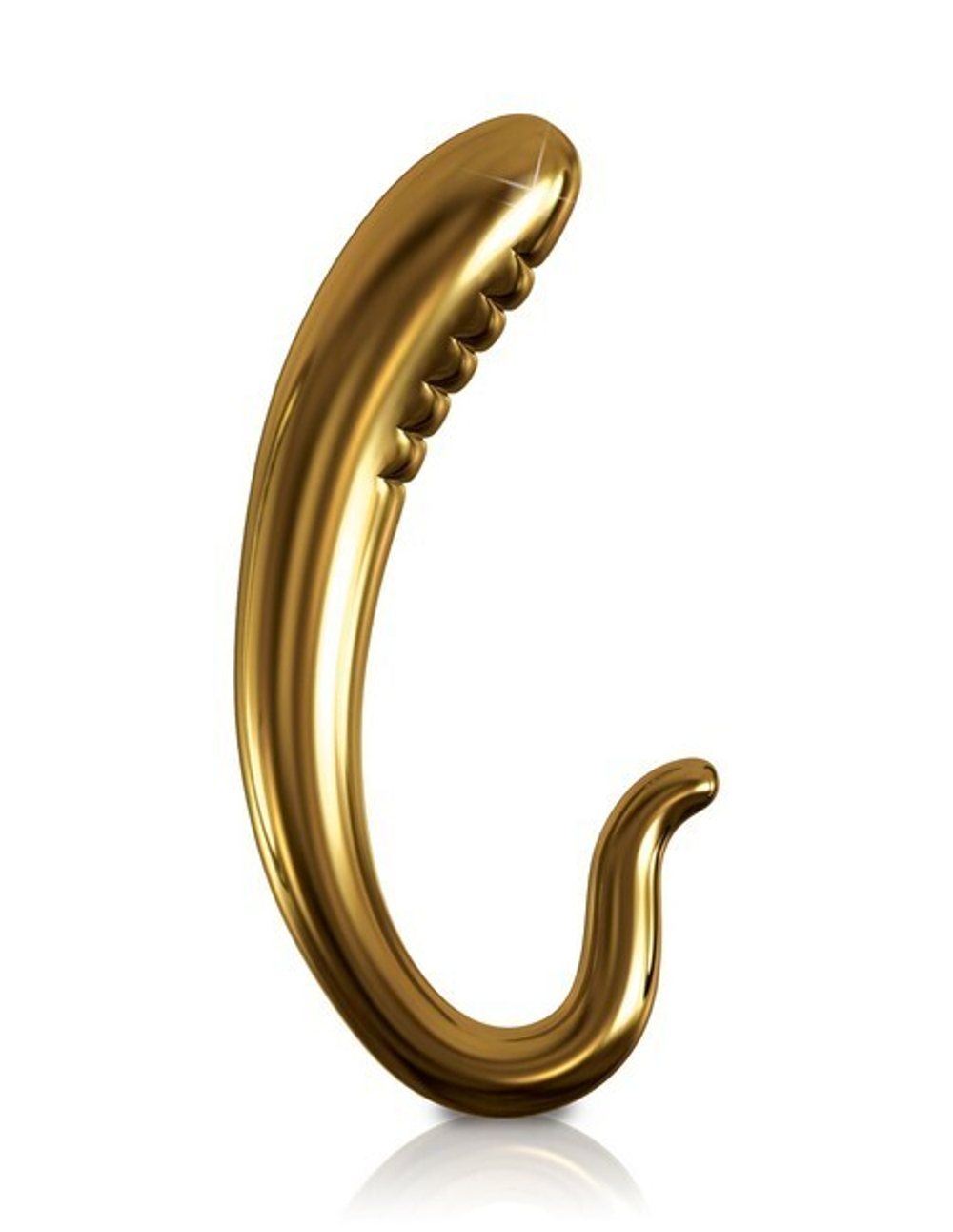 Фаллоимитатор ICICLES Gold Edition G spot G03 золотой (Цвет: золотой)