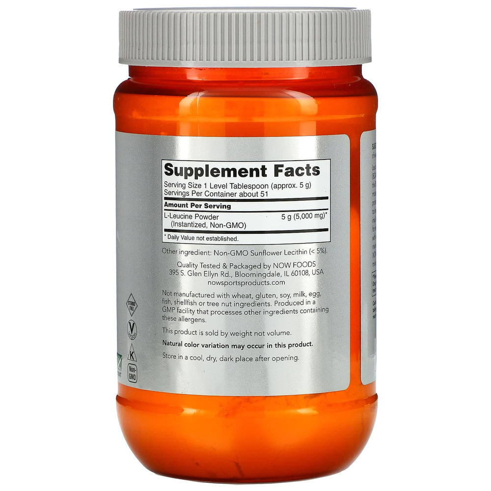NOW Foods, Sports, порошок L-лейцина, 255 г (9 унций)