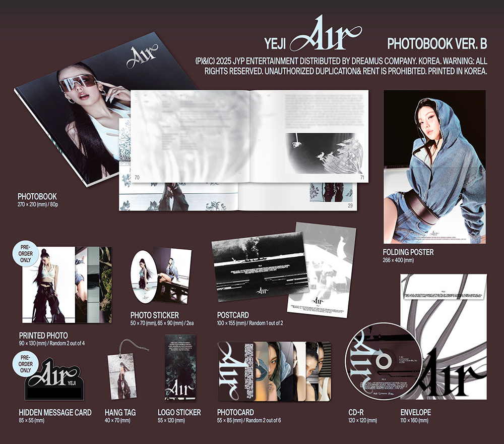 Альбом YEJI (ITZY) - Air (Photobook Ver.)