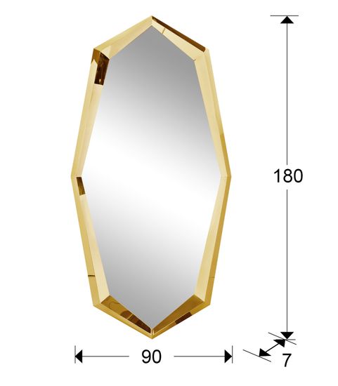 Зеркало London золото