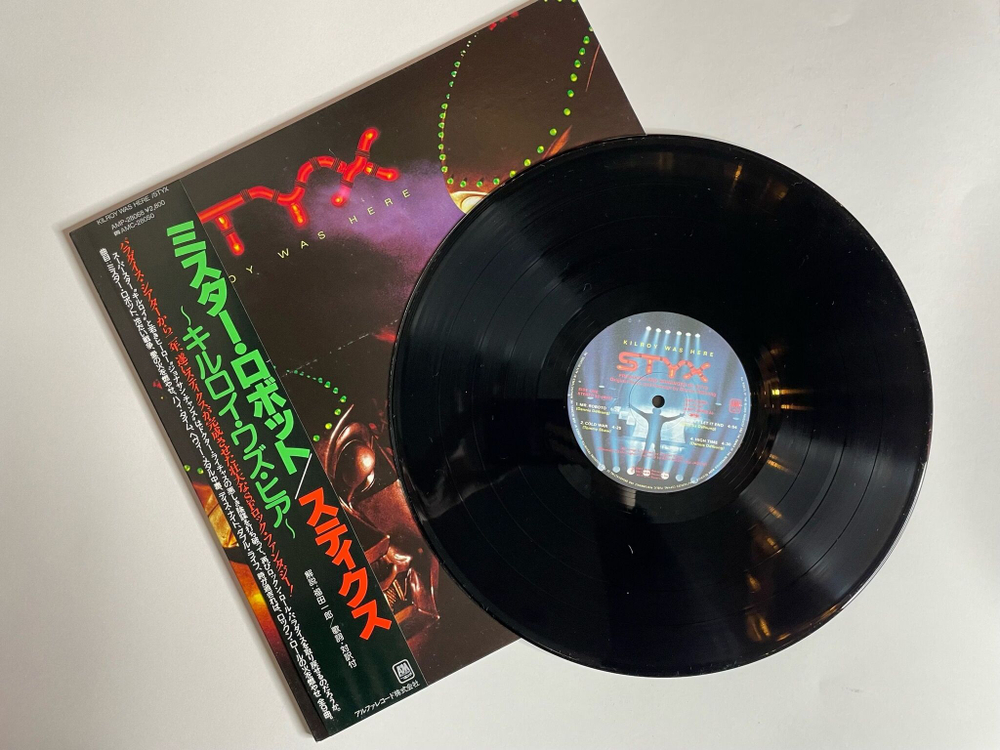 Винтажная виниловая пластинка LP Styx Kilroy Was Here (Japan 1983) (Obi)